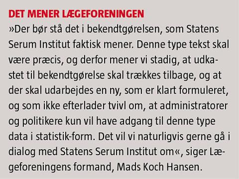 Det mener Lægeforeningen