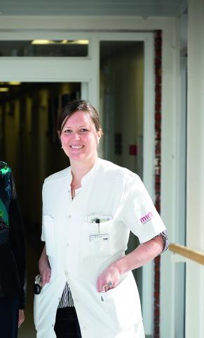 Uddannelseslæge Gry Høst Dørflinger,  diabetesambulatoriet på Medicinsk Endokrinologisk Afdeling, er med  i et projekt, der hedder Diabetesflex1 . Foto: Helene Bagger