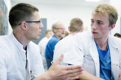 Den yngre læge skal altid starte med at komme med sine bud først i summegrupperne. Derefter supplerer den mere erfarne læge med yderligere overvejelser. 