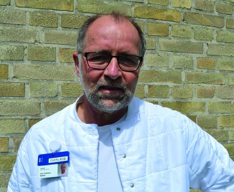 Ledende overlæge Finn Thomsen Nielsen, Medicinsk Afdeling på Bornholms Hospital. Foto: Anders Heissel.