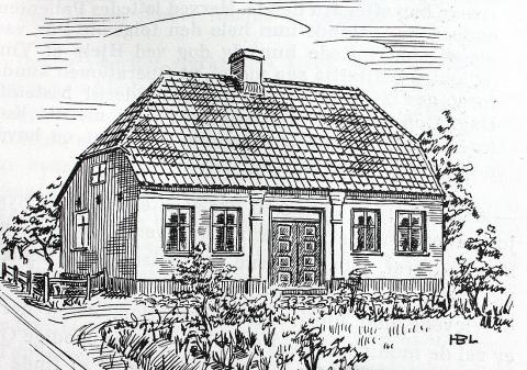 Huset på Jellingvej - som det så ud i 1962.