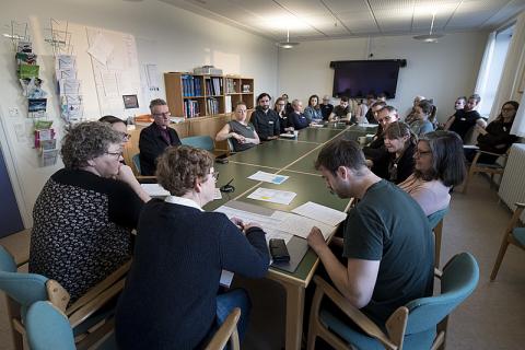 Morgenkonference på Psykiatrisk Sygehus Viborg. Foto: Michael Bo Rasmussen.