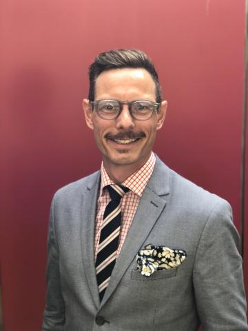 Kristian Teglkamp uden mundbind og foran kameraet. Privatfoto. 