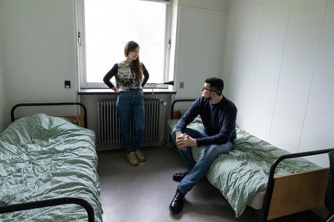 For Nikita og Anna Simonsen har det været en livslang drøm at blive læger. De havde begge gode jobs som kirurg og onkolog i Moskva, inden de var tvunget til at flygte ud af landet. Foto: Claus Bech