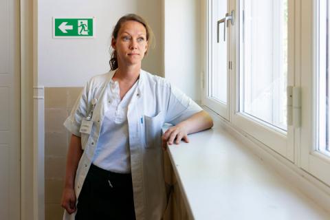 Michala Skovlund Sørensen var i 2014 sammen med Charlotte Asperud med til at behandle den patient, der fem år senere brød ind hos Charlotte Asperud og dræbte hende. Manden er siden idømt forvaring for drabet. Foto: Claus Bech