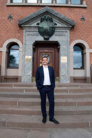 Søren Lunde vil gerne være med til at fremme et offentlig-privat samarbejde og ser frem til at arbejde sammen med nogle af branchens bedste hjerner inden for it. Foto: Lars Horn 7 Baghuset.